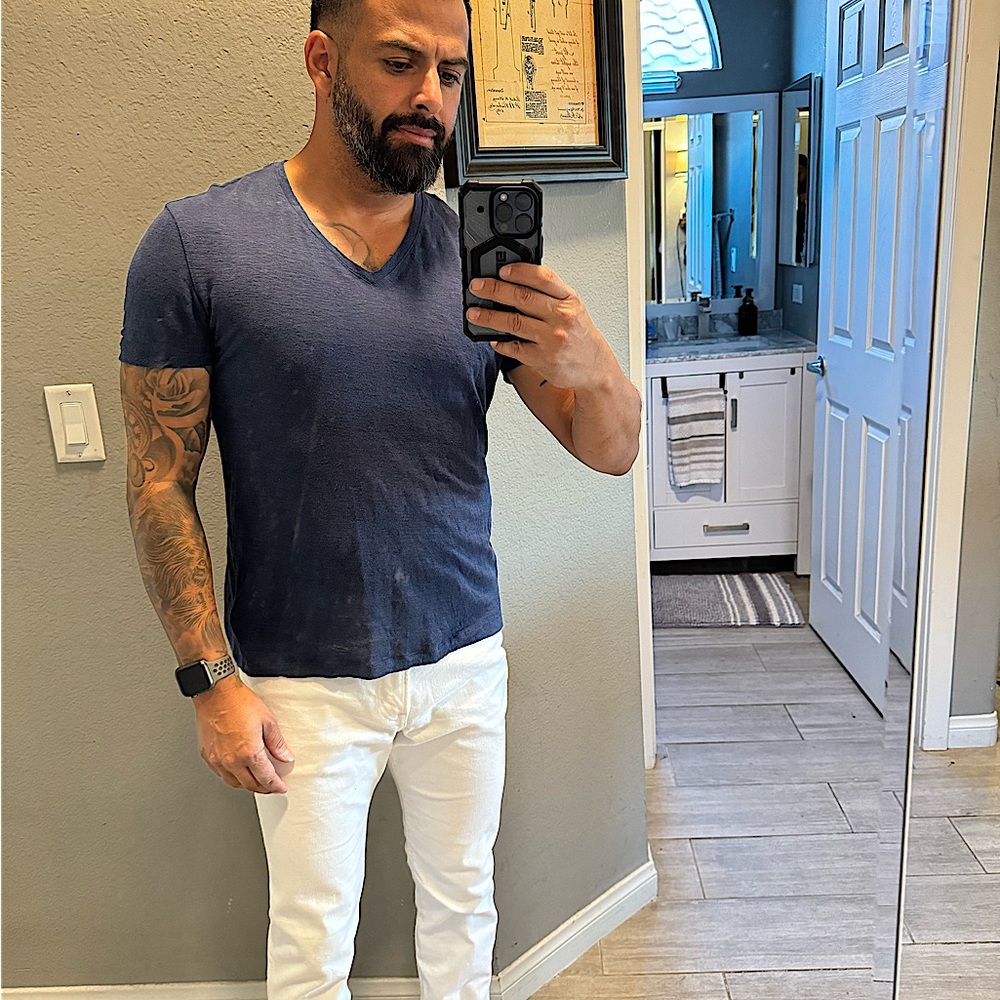John Varvatos Linen Tee